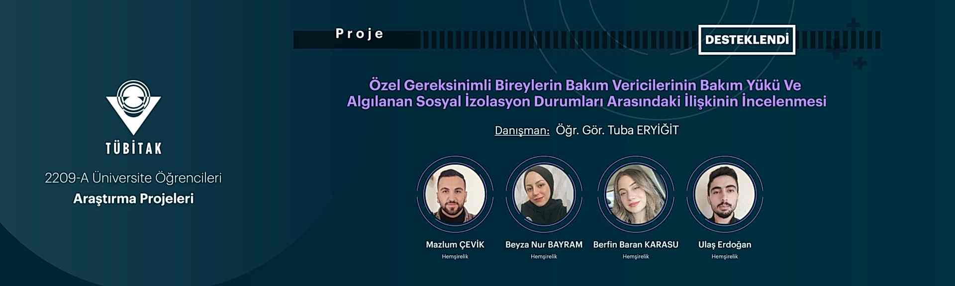 TÜBİTAK Proje Bannerı