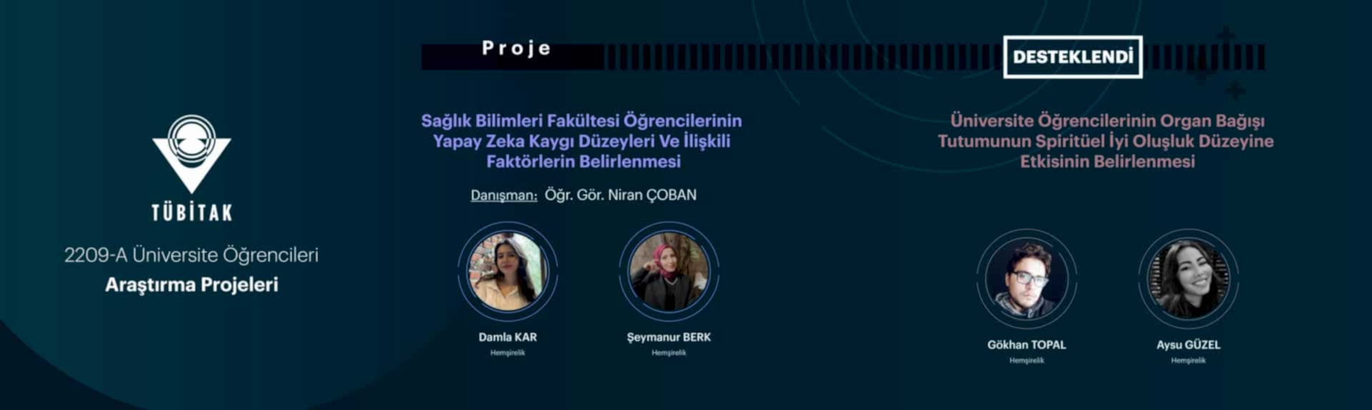 TÜBİTAK Proje Banner